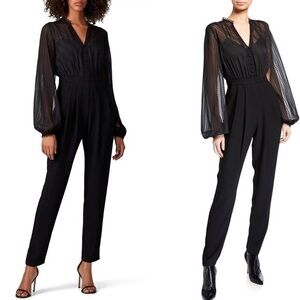 Three Floor Empire Black Lace Jumpsuit